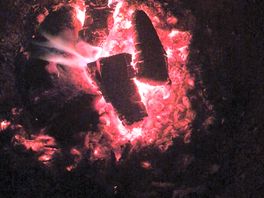 Glowing embers