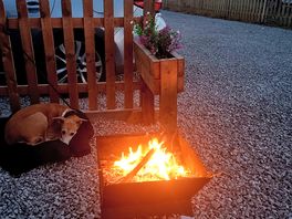 Had our owm little fire