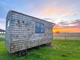 Shepherd's hut exterior