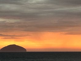 Ailsa craig sunset.