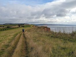 Coastal path walk from site