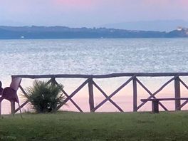 Sunset over the lake