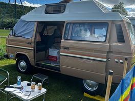Great watching the sport from the van