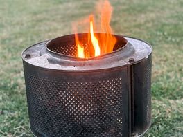 Fire pit and they are free. £3 for a bag of logs