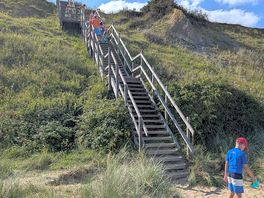 Long way down to the beach