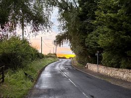 From the road