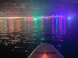 Halloween paddle - view from the lake