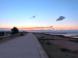 Sunset towards whitstable