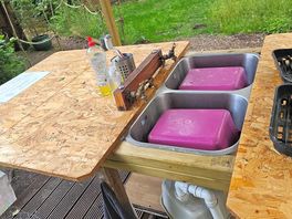 Wash up area