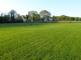 Flat camping field