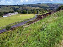 View down hill