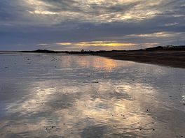 Littlehampton beach, beautiful in the evening when the tide is out.