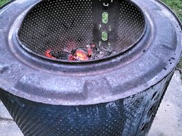 Fire pit outside kingfisher