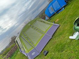 Tents set up