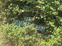Signage at farm entrance