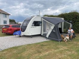 All set up on pitch 18 which was fantastic