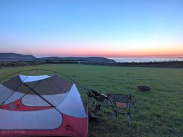 Watching the sun set