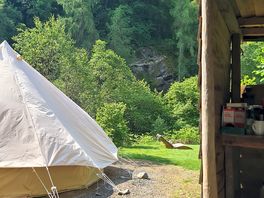 View from our cooking shelter