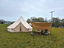 Spacious pitch to set up camp.