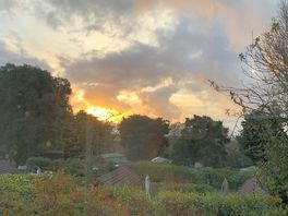 Sunset at the site