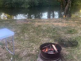 Riverside camping