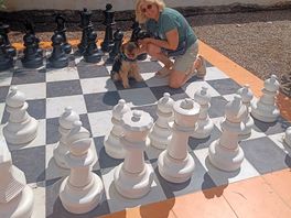 Using the dog as a pawn ☺️