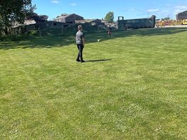Great big open space for the kids to play football and other games