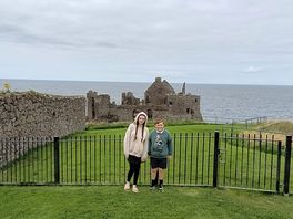 Dunluce castle beside this location