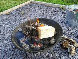 Firepit nice on evening
