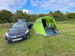 Our tent pitch. non electric.