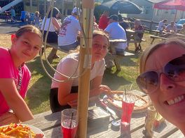 Outdoor seating and dinner