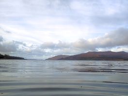 Ice cold dip in the loch