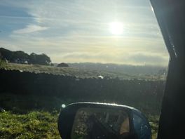 Sunrise in campsite