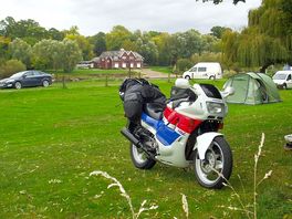 Campsite area with non-electric grass pitches