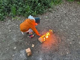 Campfire by our tent
