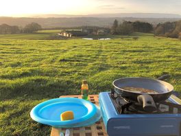Haven’t often made pancakes with a better view