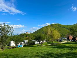 Fabulous mountain views from the pitches