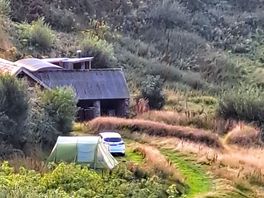 View from the road going in of the bottom field