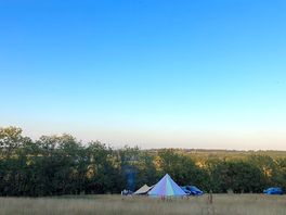 Campsite at dusk