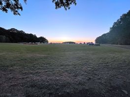 Just as the sun had set over the camp site.
