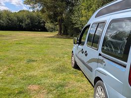 Beautiful camping field