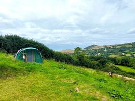 The campsite, looking towards the sea.