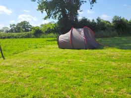 Canera sot of my tent at the camp site