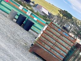 Bin area loved that they have place to empty bbq