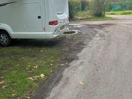 Muddy waterlogged pitch