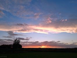Sunset at reedham ferry campsite.