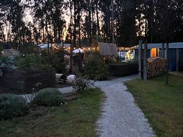 Beautiful walk to new showers/toilets