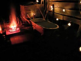 Night time bush bath