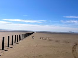 Dog friendly beach walking distance from site