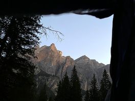 Aussicht aus dem zelt